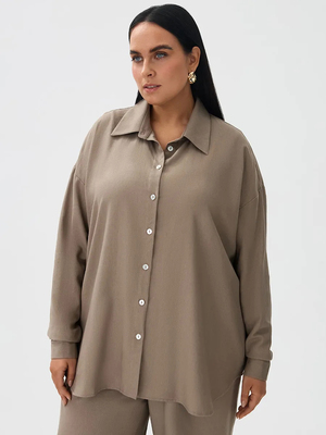 Смотреть модные образы с валберриз с Рубашка (артикул 402162305)