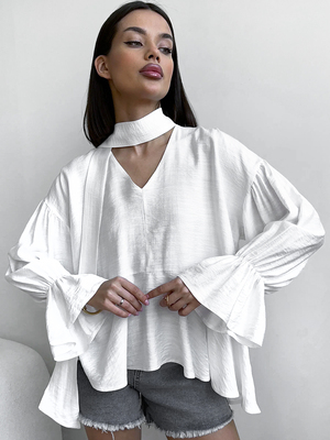 Смотреть модные образы с валберриз с Блуза (артикул 402329775)