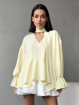 Смотреть модные образы с валберриз с Блуза (артикул 400733708)