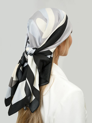 Смотреть модные образы с валберриз с Платок (артикул 370501229)