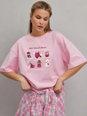 Модный образ ВБ с Футболка (артикул 429783623)