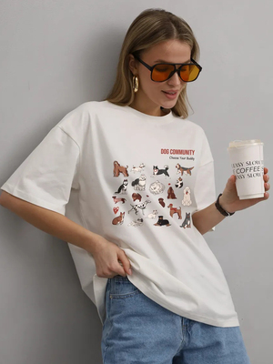 Смотреть модные образы с валберриз с Футболка (артикул 400354412)