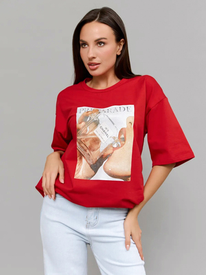 Модный образ ВБ с Футболка (артикул 322220379)