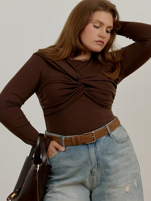 Модный образ ВБ с Лонгслив (артикул 314587469)