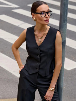 Модный образ ВБ с Жилет (артикул 461476795)