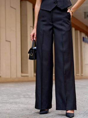 Смотреть модные образы с валберриз с Брюки (артикул 461475470)