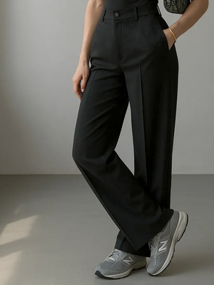 Смотреть модные образы с валберриз с Брюки (артикул 313927879)