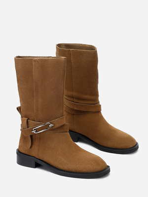 Смотреть модные образы с валберриз с Полусапожки (артикул 418744545)