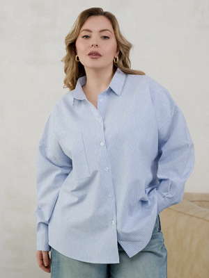 Модный образ ВБ с Рубашка (артикул 314543730)