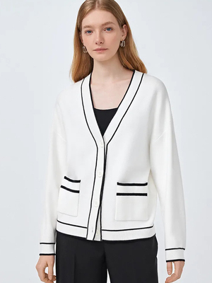 Смотреть модные образы с валберриз с Кардиган (артикул 497236906)