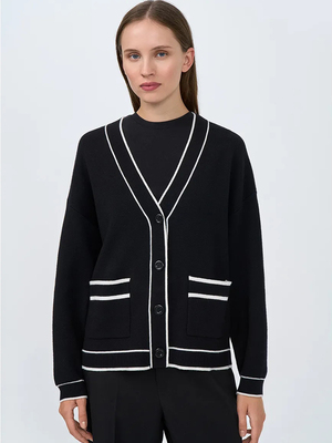 Смотреть модные образы с валберриз с Кардиган (артикул 497236903)