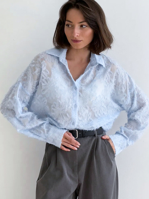 Смотреть модные образы с валберриз с Блузка (артикул 480158258)