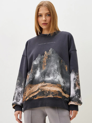 Смотреть модные образы с валберриз с Свитшот (артикул 266691534)