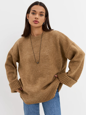 Смотреть модные образы с валберриз с Свитер (артикул 460340020)