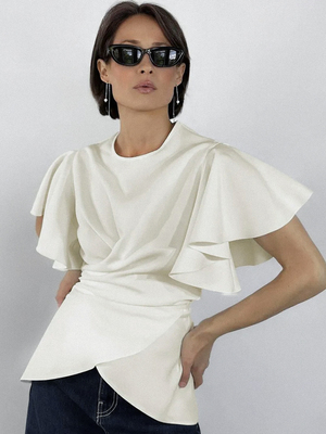 Смотреть модные образы с валберриз с Блуза (артикул 449765858)