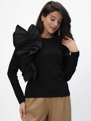 Смотреть модные образы с валберриз с Лонгслив (артикул 253292721)