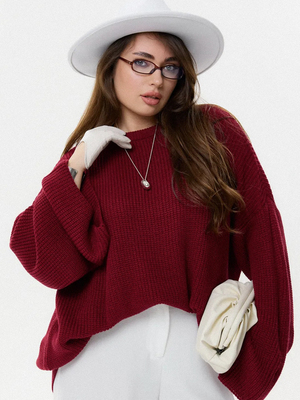 Смотреть модные образы с валберриз с Свитер (артикул 226634189)