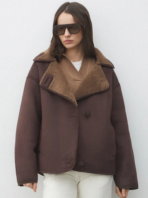 Смотреть модные образы с валберриз с Дубленка (артикул 764542739)