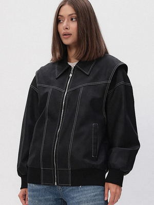 Смотреть модные образы с валберриз с Бомбер (артикул 475962258)