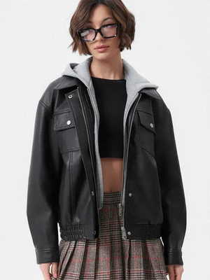 Смотреть модные образы с валберриз с Бомбер (артикул 741165346)