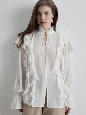 Смотреть модные образы с валберриз с Блуза (артикул 781994871)